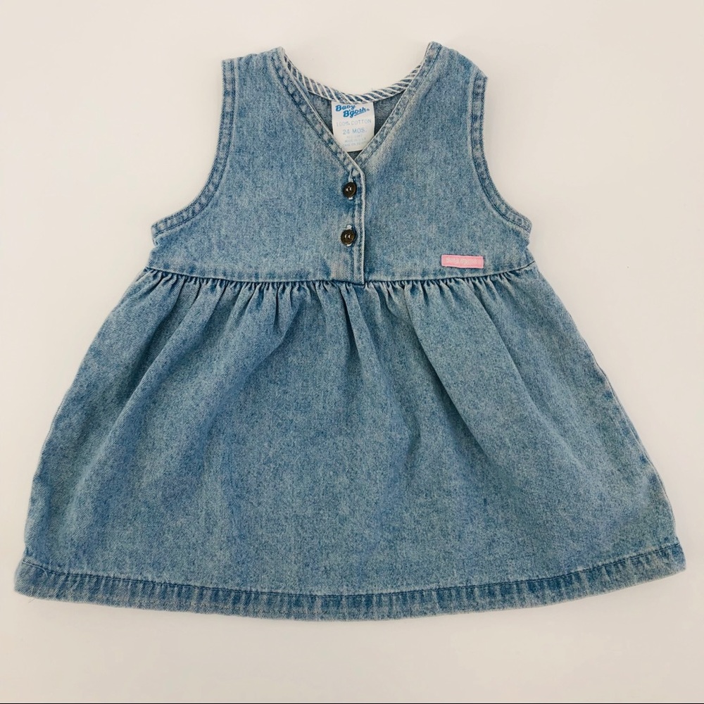 Baby B’gosh Blue Jean denim baby girl dress 24 M
